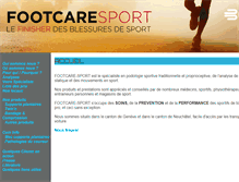 Tablet Screenshot of footcare-sport.ch